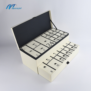 Embalaje Caja de papel de regalo <span class=keywords><strong>Calendario</strong></span> vacío personalizado Caja de Adviento Cajón Caja de embalaje con logotipo - Product Image 1