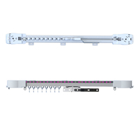 Moteur de rideau intelligent Bluetooth numérique à détection de lumière IA auto-ajustable, protection UV, utilisation intérieure/extérieure, pour chambre et bureau