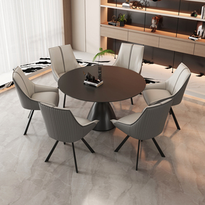 Wholesale <strong>Italy</strong> Kitchen Dinning Room Chair Italian Nordic Luxury Upholstered Fabric <strong>Leather</strong> Dining Chairs for Restaurant - Product Image 3