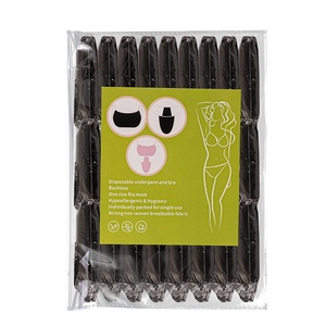 Ensemble de soutien-gorge et de sous-vêtements jetables pour salon de beauté et spa, non tissé, taille haute, épais, opaque, multicolores, bandeau de poitrine, <span class=keywords><strong>tube</strong></span> top - Product Image 5