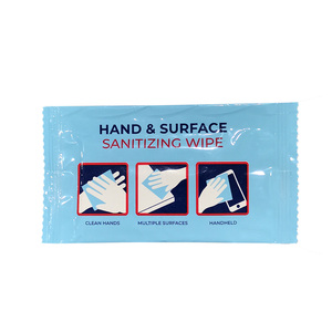 Salviettine umidificate su ordinazione di pulizia molle dell'imballaggio singolo per le salviettine umidificate di disinfezione dell'oem degli hotel/ristoranti/compagnie aeree - Product Image 4