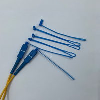 Penutup Debu Ferrule SC 2.5mm Konektor Serat Optik Anti-debu 5g Garansi 5 Tahun Tali Pengaman Anti-hilang untuk Kabel Patch SC FTTH Telekomunikasi