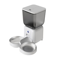Distributeur de nourriture intelligent pour animaux de compagnie, bols en plastique, alimentation à distance via application mobile, 4,5 L, écologique, étanche IPX5, vidéo HD