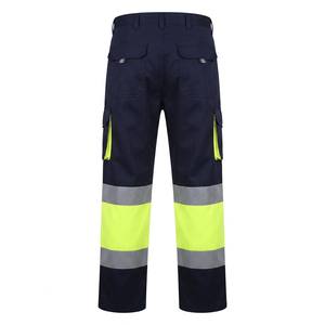 <span class=keywords><strong>Pantalon</strong></span> de sécurité <span class=keywords><strong>haute</strong></span> <span class=keywords><strong>visibilité</strong></span> de qualité supérieure EN 20471 <span class=keywords><strong>Classe</strong></span> <span class=keywords><strong>2</strong></span>, coton et polyester, vêtements de travail réfléchissants pour hommes - Product Image 2
