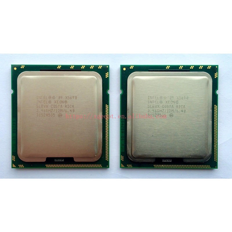 A Par Of Matchng Ntel Xeon X5690 3.46 GHz Sx Core Processor Cpu