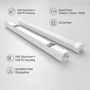 Lámpara LED Industrial Tri-Proof de 150 cm (5 pies), IP67 Impermeable, IK10, 60W, 50000H, SMD2835, Resistente al Polvo y a la Corrosión, Iluminación para Aeropuertos - Product Image 4
