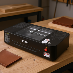 Grabador y Cortador Láser CO2 Vevor de 55W, Máquina de Escritorio 20x12 con Cámara de 16MP, Compatible con LightBurn y CorelDRAW - Product Image 2