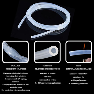 أنابيب سيليكون شفافة عالية الجودة من كينجلين، بقطر 1 مم و8 مم و10 مم، خراطيم تفريغ الهواء مقاومة للحرارة العالية وصالحة للاستخدام الغذائي - Product Image 2