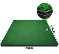 Tapis de simulation de golf avec coussin d'absorption des chocs et base en EVA, insert de gazon durable pour l'entraînement en intérieur et en extérieur