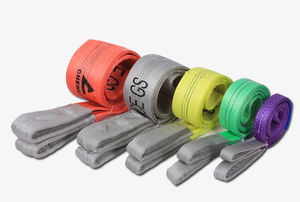 CE認定フラットウェビングスリング1-80Tヘビーデューティ4:1 5:1 6:1 7:1 7:1 8:1安全ファクターストラップ - Product Image 4