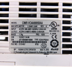 Bộ chuyển đổi Yaskawa gốc CIMR-VC4A0005BAA mô-đun điện công nghiệp để điều khiển động cơ servo <span class=keywords><strong>CNC</strong></span> - Product Image 4