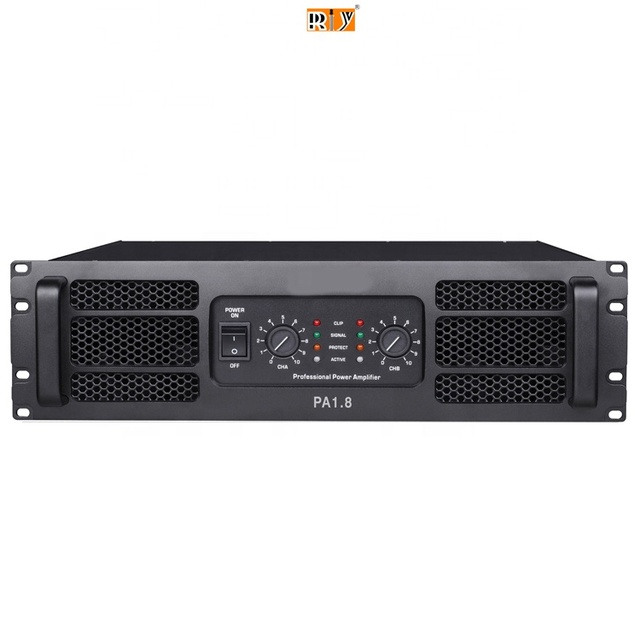 PA-1.8 Sound Equipment 2 Channel 1500W Power Amplifier Professional Audio Amp
