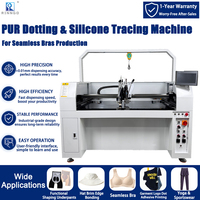Máquina de Encolado Semiautomática de Alta Frecuencia Controlada por CNC, Pulverizador Neumático de Pegamento Termofusible para Ropa