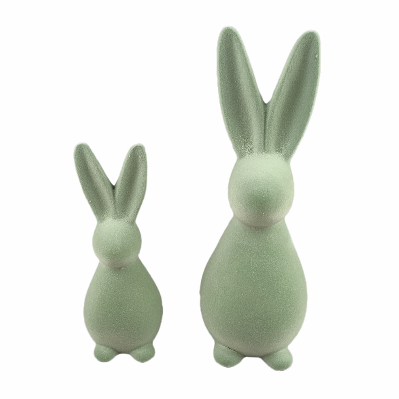 Lapin debout floqué