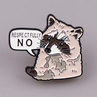 Broches et badges en émail motif raton laveur pour femmes, à porter sur les revers et les sacs à dos, accessoires de mode et de vêtements, cadeau