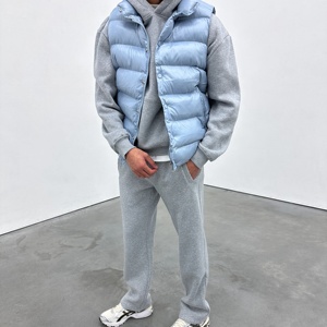 Ensemble de survêtement technique uni personnalisé, survêtement de sport, jogging, vêtements de sport, ensemble de survêtement à capuche 2 pièces, survêtement d'hiver pour hommes - Product Image 3