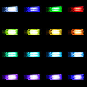 Lámparas de luz LED de color RGB para VW <span class=keywords><strong>Caddy</strong></span> CC EOS Golf Jetta Passat Polo Scirocco Seat Alhambra Skoda Superb, paquete de 2 - Product Image 3