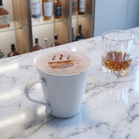 Pochoirs personnalisés pour la décoration du café, machine à imprimer sur le café, pochoirs en PET pour le café