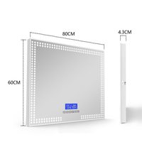 WINER M & G Nouveau miroir de salle de bain à LED Smart Technology LED Tunnel Art Mirror