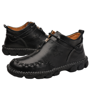 Chaussures décontractées Octopus Bean pour hommes, avec fermeture éclair, en microfibre, à la cheville, antidérapantes, semelle extérieure en caoutchouc souple, tailles 38-48 - Product Image 1