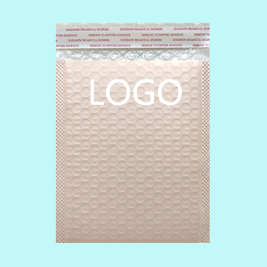 Sac d'expédition en film co-extrudé à bulles, rose clair, épaissi, antichoc, en mousse, auto-adhésif, pour courrier, vente en gros 13x18+4cm - Product Image 1