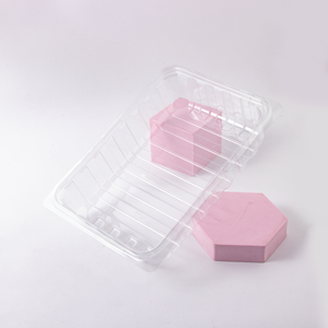 Pro Dusen profesional de grado alimenticio PET persegi nampan clamshell Tran sparan pembungkus Plastik blister - Product Image 3