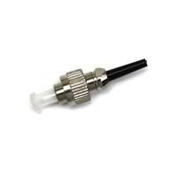 Connecteur de fibre optique noir FC 0,9 mm, garantie 1 an, pour cordon de brassage extérieur FTTH FTTA, non assemblé