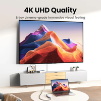 UGREEN CM478 Revodok 105, Adaptador Multipuerto USB C 5 en 1, 4K HD-MI Tipo C 3.1 a HD-MI 4K PD 100W para Macbook y iPad