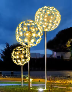 Fourniture d'usine décoration de cour de paysage éclairage de jardin solaire étanche Flower smart outdoor led lawn lights - Product Image 2