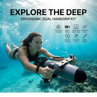 Kit d'accessoires de remplacement pour propulseur de plongée et de surf sous-marin Waydoo Subnado Plus : poignée de direction, support et contrôleur en carbone