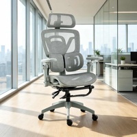 Silla de Oficina Ergonómica Transpirable de Malla Completa con Soporte Lumbar Ajustable, Reposabrazos 9D Giratorio para Oficina en Casa, Garantía de 2 Años