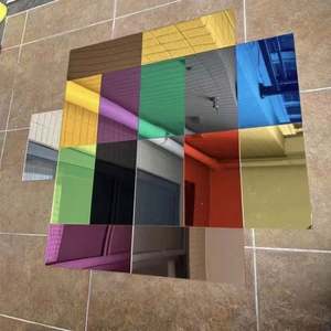 Lámina Acrílica PMMA Delgada de Doble Cara, Color Dorado y Plateado, Personalizable en Tamaño y Color, Marca SY - Product Image 2