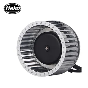 HEKO EC133mm 230VAC BLDC Rotor eksternal Motor, pisau melengkung depan kipas blower sentrifugal kipas industri