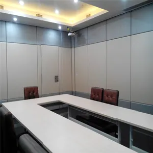회의실 움직일 수 있는 분할 임시 벽 분배자 알루미늄 구조 방음 이동하는 벽 foldable 미끄러지는 분할 체계