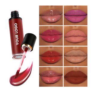 Brillo Labial Personalizado OEM en Oferta, Nuevo Estilo Brillante Mate, No se Transfiere, Larga Duración, Fácil Aplicación, Color de Labios, Marca Privada, Venta al por Mayor - Product Image 4