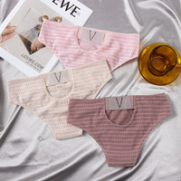 VS brillant strass effronté culotte Sexy femmes sous-vêtements érotiques culotte sexe maille Sexy sous-vêtements dames slips Lingerie 0715