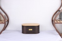 Boîte à pain Bin Cuisine Ensemble de 4 Cuisine Ronde Stockage des Aliments Farine Thé Café Sucre Canister Pots Bocaux Ensemble