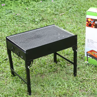 Barbecue portable pliable en fer de luxe moderne pour l'extérieur, mini barbecue au charbon de bois pour le camping, prix de gros