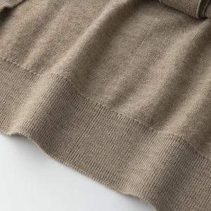 Oem dệt kim áo len người đàn ông nút Polo cổ áo rắn 100% <span class=keywords><strong>Merino</strong></span> len áo len nam dệt kim Áo Thun - Product Image 6