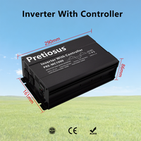 Onduleur Pretiosus 60A avec écran LED, DC 12V 24V 48V vers AC 120V 220V 1000W, hors réseau, à onde sinusoïdale modifiée, avec contrôleur