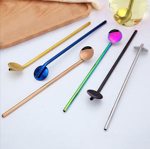 Cuchara de Acero Inoxidable 304 DFS0324, Cuchara para Batir Leche, Té y Café para Bares y Restaurantes, Cuchara Creativa para Postres con Diseño Láser - Product Image 1