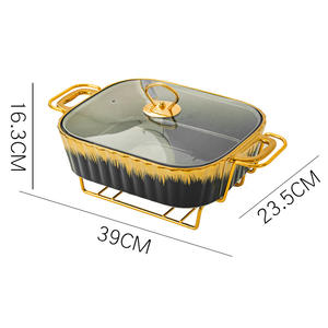 Juego de 3 calentadores de comida de cerámica de diferentes tamaños para hoteles de lujo, experiencia gastronómica de última generación - Product Image 6