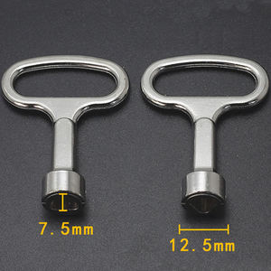 Jutye – serrure de porte d'ascenseur universel, clé de Valve d'eau, clé utilitaire, clé de <span class=keywords><strong>plombier</strong></span>, clé triangulaire intérieure pour armoires électriques - Product Image 6