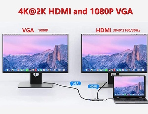 Cổng <span class=keywords><strong>USB</strong></span> 11 Trong 1 C Sang 4K HDMI VGA Có Đầu Đọc Thẻ SD, <span class=keywords><strong>Gigabit</strong></span> <span class=keywords><strong>Ethernet</strong></span> Và Nhiều Thiết Bị Khác Dùng Cho MacBook Pro, Samsung S8 S9 S10 S20 Và Hơn Thế Nữa - Product Image 5