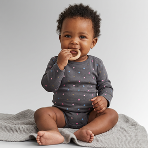 Vêtements pour bébés et tout-petits 100% coton biologique, vêtements pour bébés en coton de bambou, barboteuse certifiée biologique, vente en ligne - Product Image 1