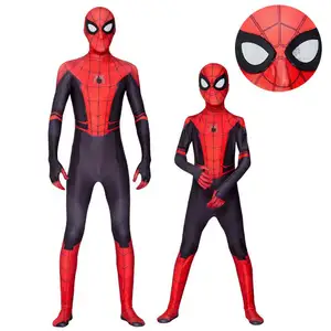 アイアンスパイダーコスプレアメージングスパイダーマンマイルハロウィンコスチュームゼンタイスーツスーパーヒーローボディスーツ子供用大人