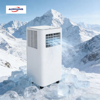 Aire Acondicionado Portátil Airwens de 220V 50Hz 7000BTU, Calefacción, Refrigeración, Purificador de Aire, Deshumidificador, Silencioso, Ahorro de Energía, Unidad de Refrigeración para el Hogar