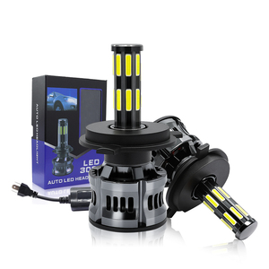 Ampoules de phare LED haute puissance 16 faces super lumineuses 30V 3000 lumens H1 H3 H7 H4 9005 9006 étanches universelles pour voitures - Product Image 1