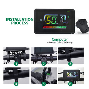 H6C-2 Elektrische Fiets Display Uart2 24 V/36 V/48 V/60 V Waterdichte Fietscomputer Snelheidsmeter voor Racefiets Ebike Accessoires - Product Image 3