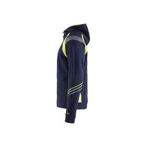 BLAKLADER - 343311588933L Sweat à capuche avec zip intégral Bleu marine/Jaune haute visibilité-EAN 7330509595695 HI-VIS WORKWEAR - Product Image 5